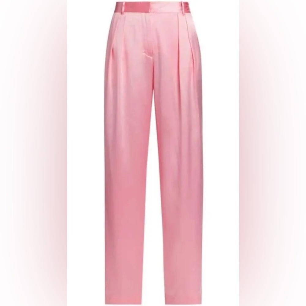 Loveshackfancy Pink Satin Pants